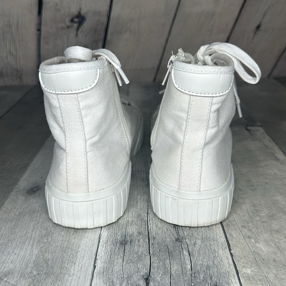 Steve Madden Side Zip High Top Sneakers Size 8.5 - Picture 5 of 8